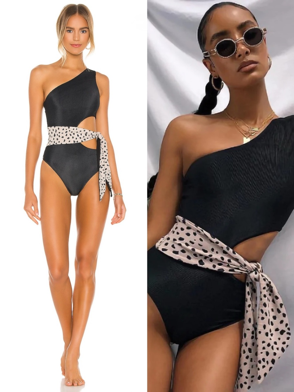 Beach Riot Carlie One Piece Swimsuit in Taupe Spot